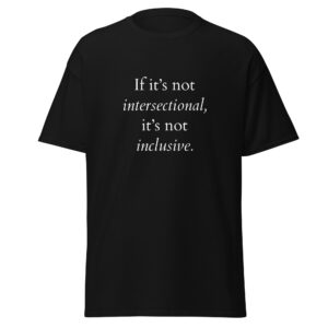 Unisex 'Intersectional' Cotton Tee - Black