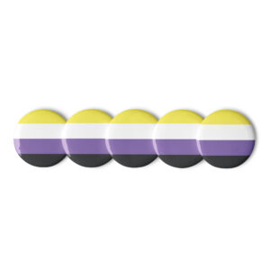 Nonbinary Flag Pins (Set of 5)