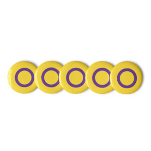 Intersex Flag Pins (Set of 5)